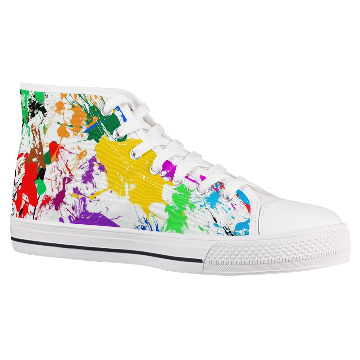 Splatter Custom Converse Chuck Taylor High Top Canvas Shoes