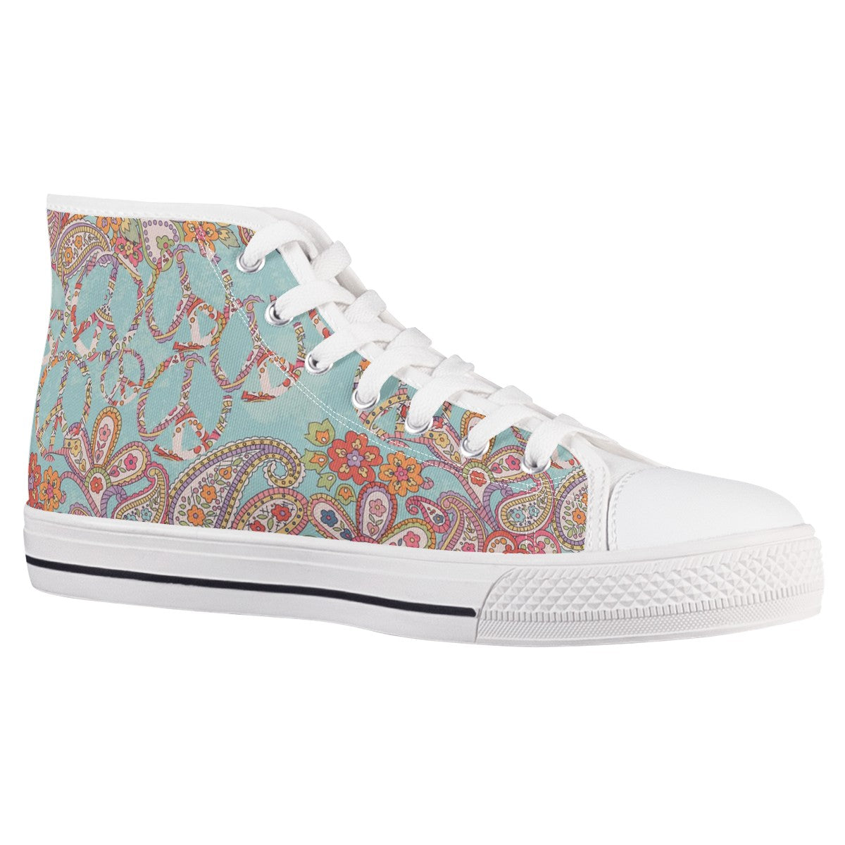 Paisley Custom Converse Chuck Taylor High Top Canvas Shoes