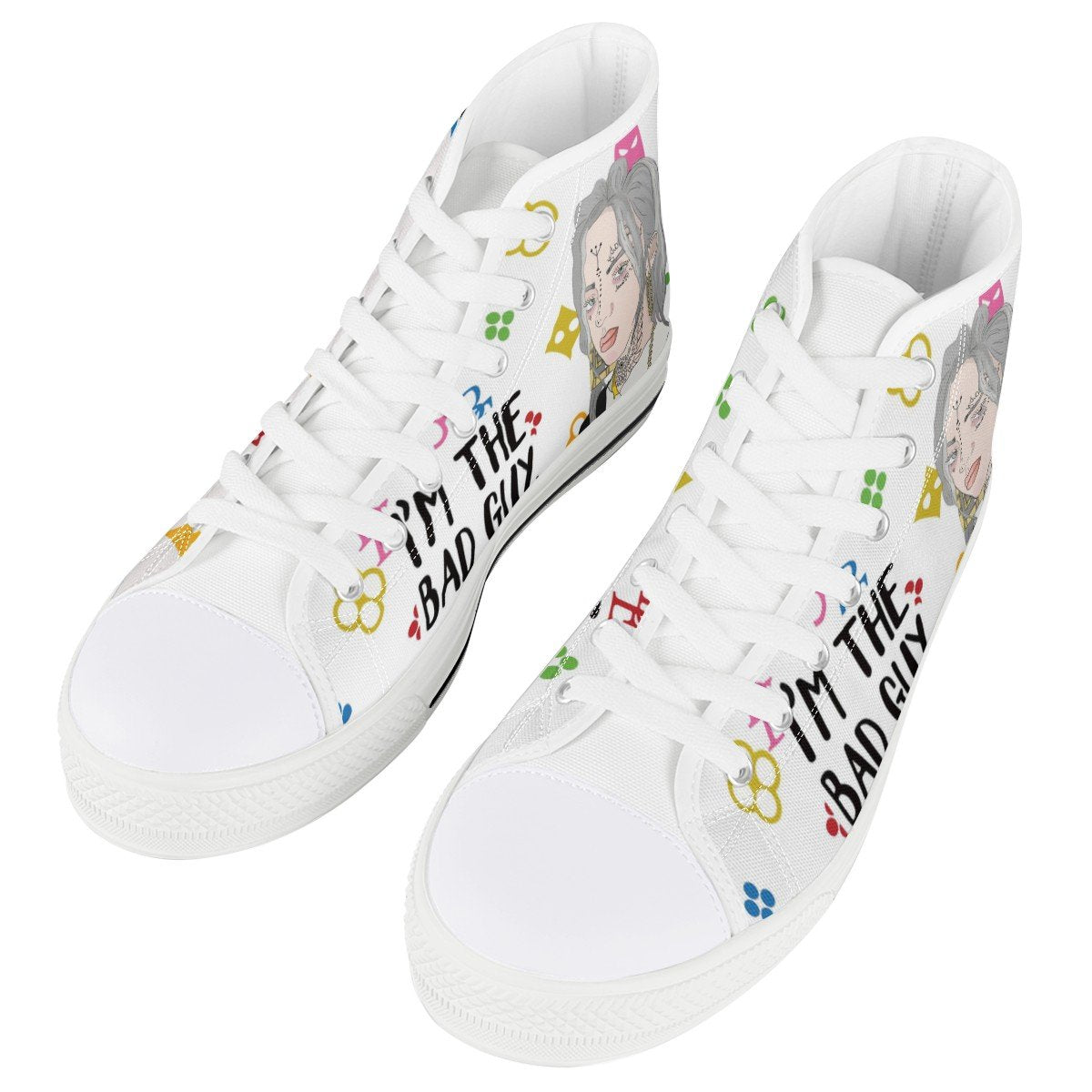 Billie Eilish Custom Converse Chuck Taylor High Top Canvas Shoes