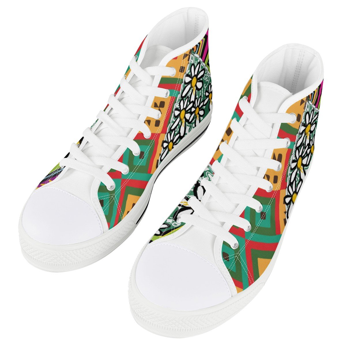 Daisy Custom Converse Chuck Taylor High Top Canvas Shoes
