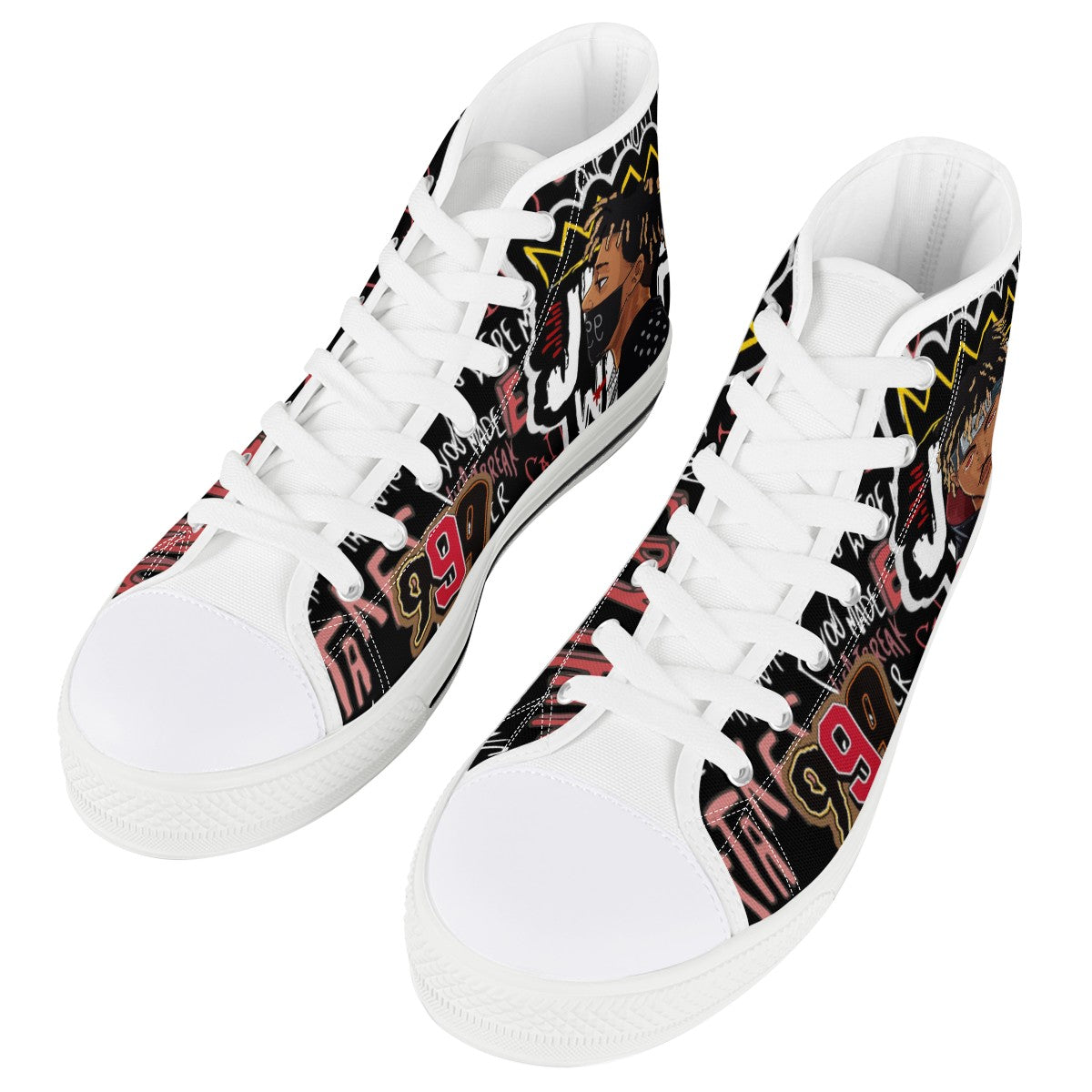 Juice Wrld Custom Converse Chuck Taylor High Top Canvas Shoes