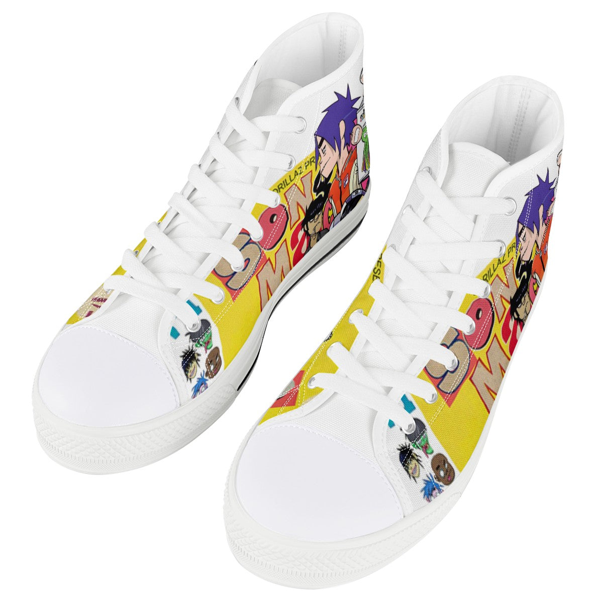 Gorillaz Custom Converse Chuck Taylor High Top Canvas Shoes