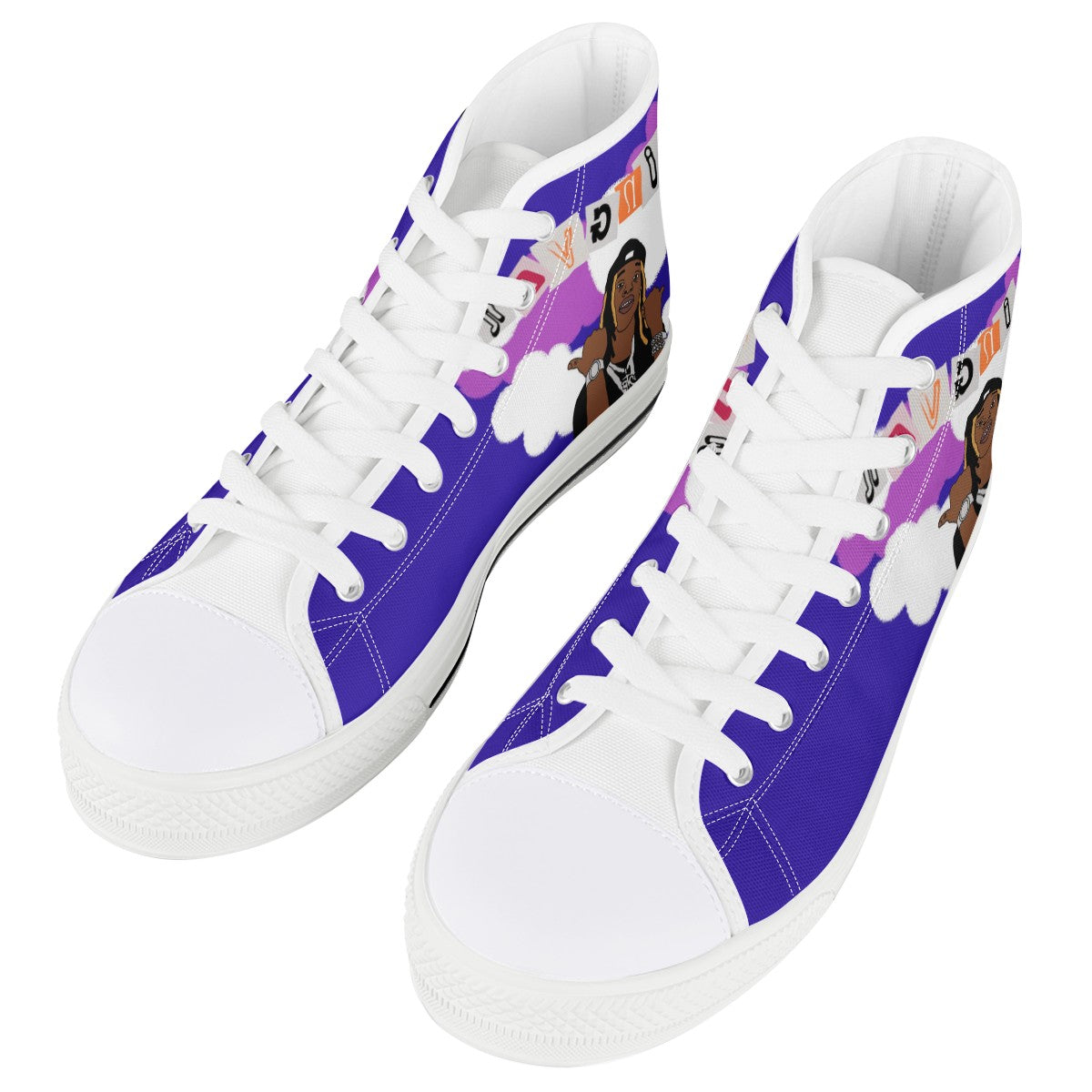 King Von Custom Converse Chuck Taylor High Top Canvas Shoes