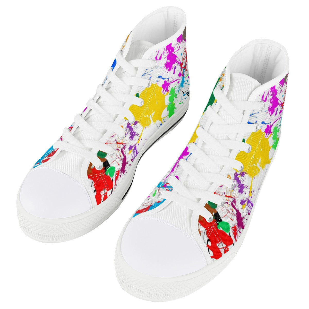 Splatter Custom Converse Chuck Taylor High Top Canvas Shoes