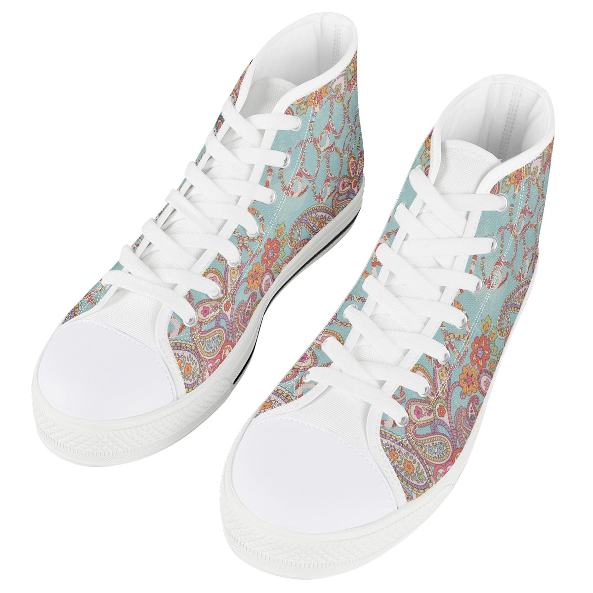 Paisley Custom Converse Chuck Taylor High Top Canvas Shoes