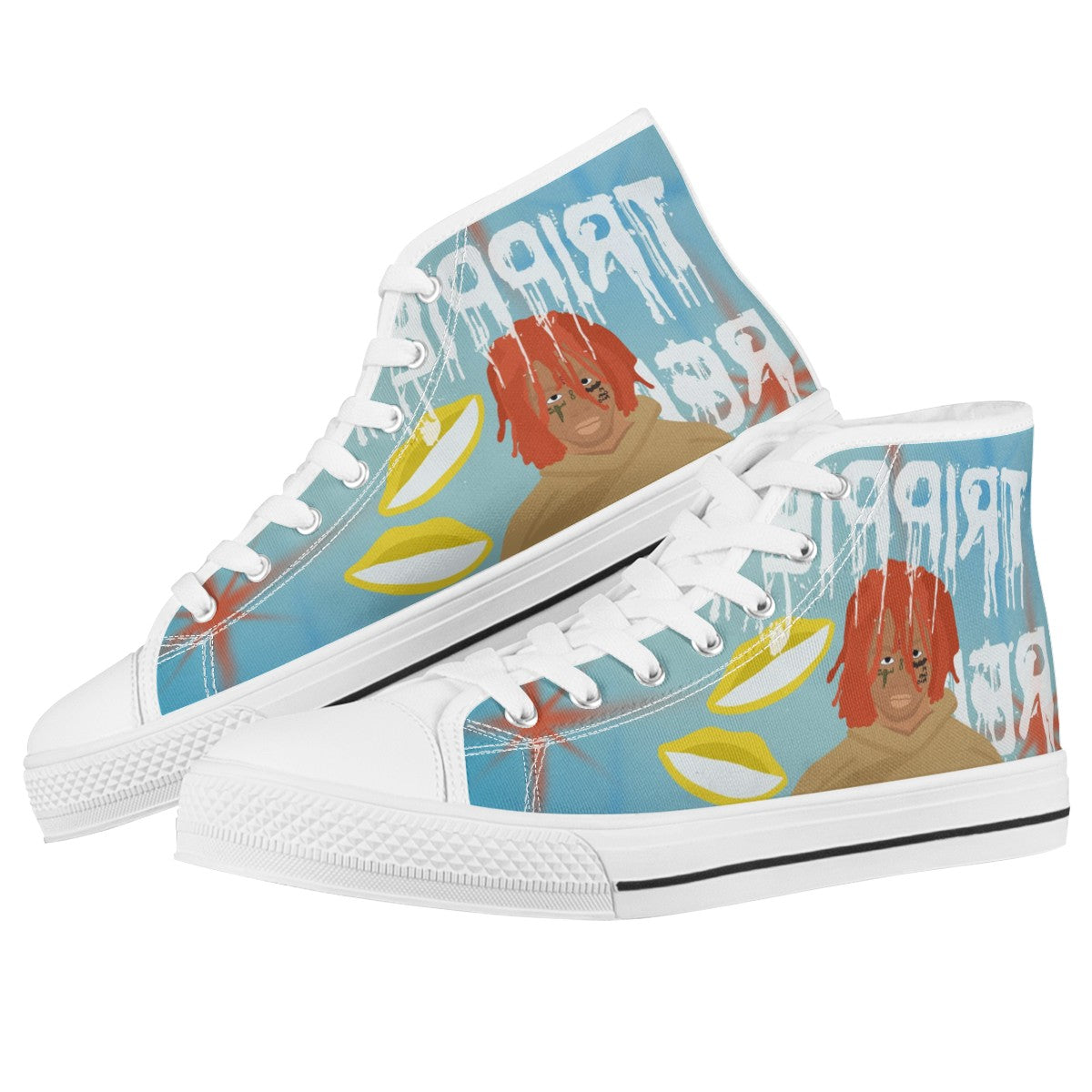 Trippie Redd Custom Converse Chuck Taylor High Top Canvas Shoes