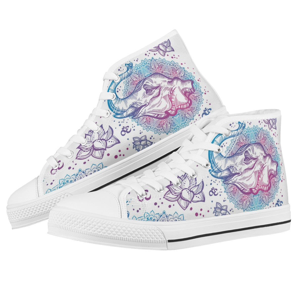Mandala Custom Converse Chuck Taylor High Top Canvas Shoes