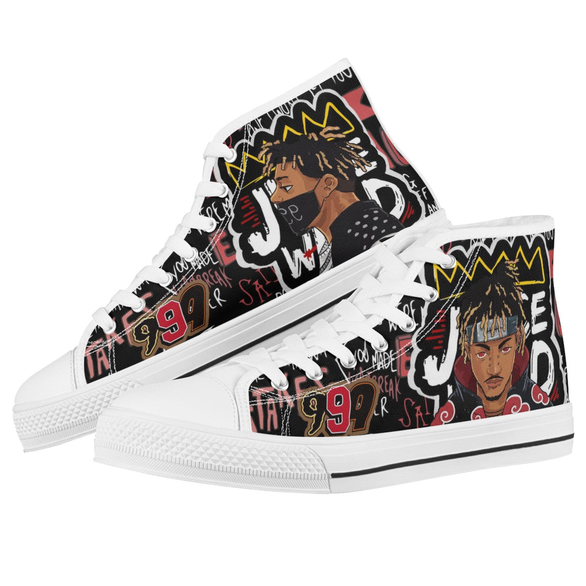 Juice Wrld Custom Converse Chuck Taylor High Top Canvas Shoes