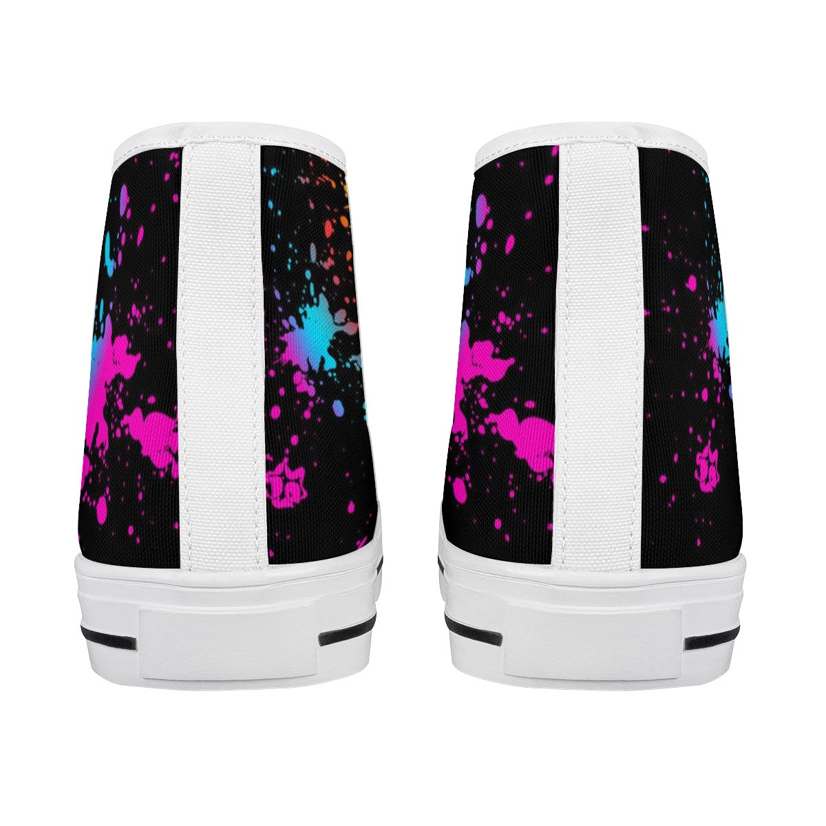 Splatter Custom Converse Chuck Taylor High Top Canvas Shoes