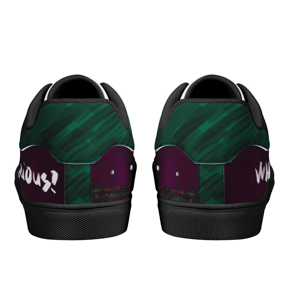 Joker Black Low Top Leather Shoes