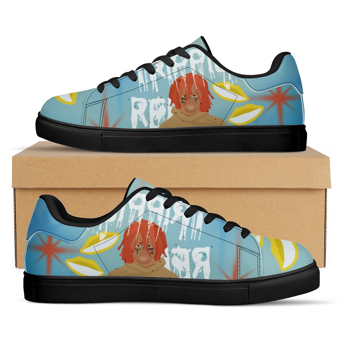 Trippie Redd Custom Low Top Leather Shoes