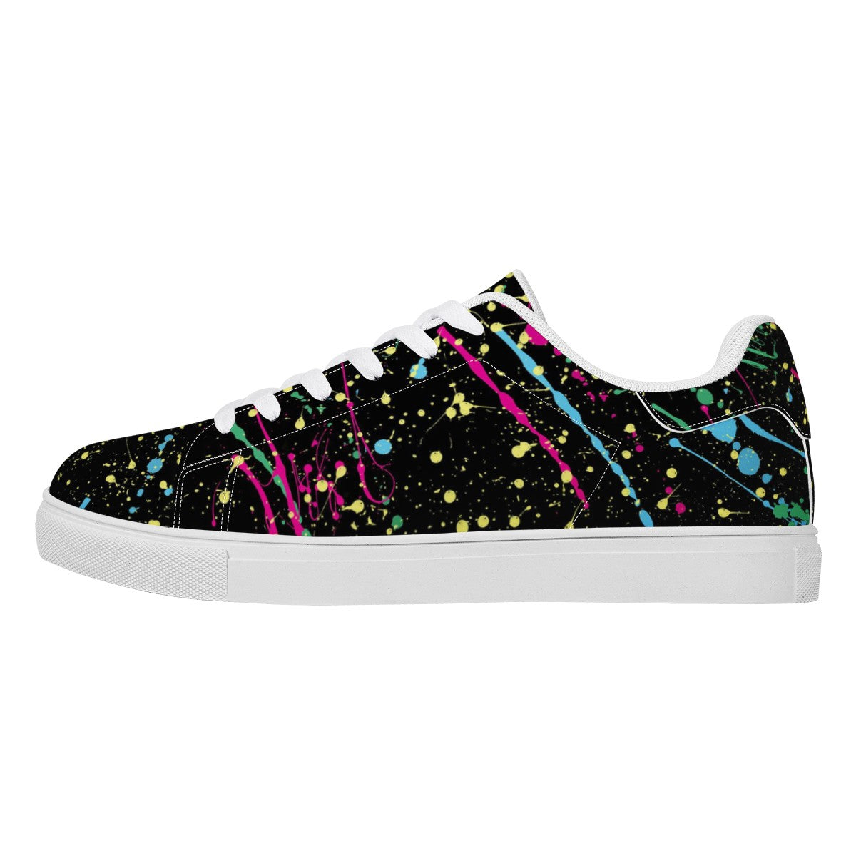 Splatter Low Top Leather Shoes