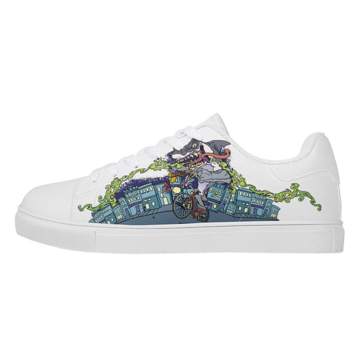 Shark Low Top Leather Shoes