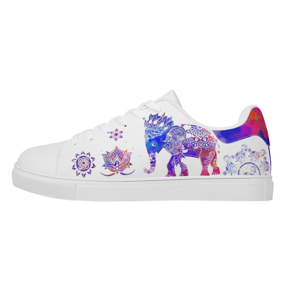The Elephant Totem  Low Top Leather Shoes