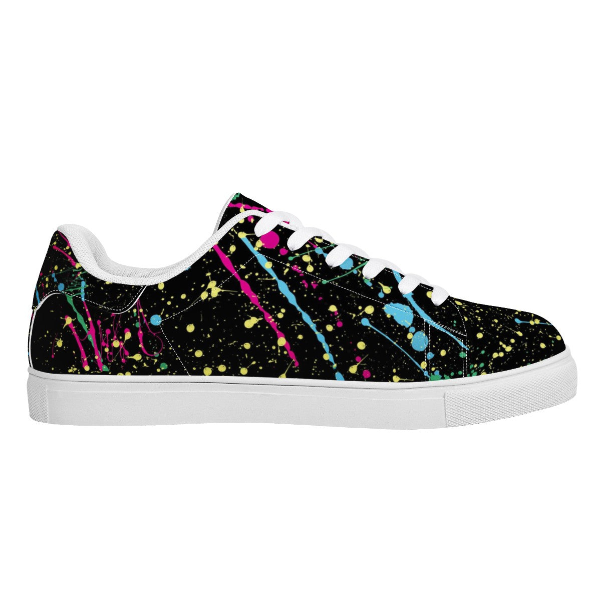 Splatter Low Top Leather Shoes
