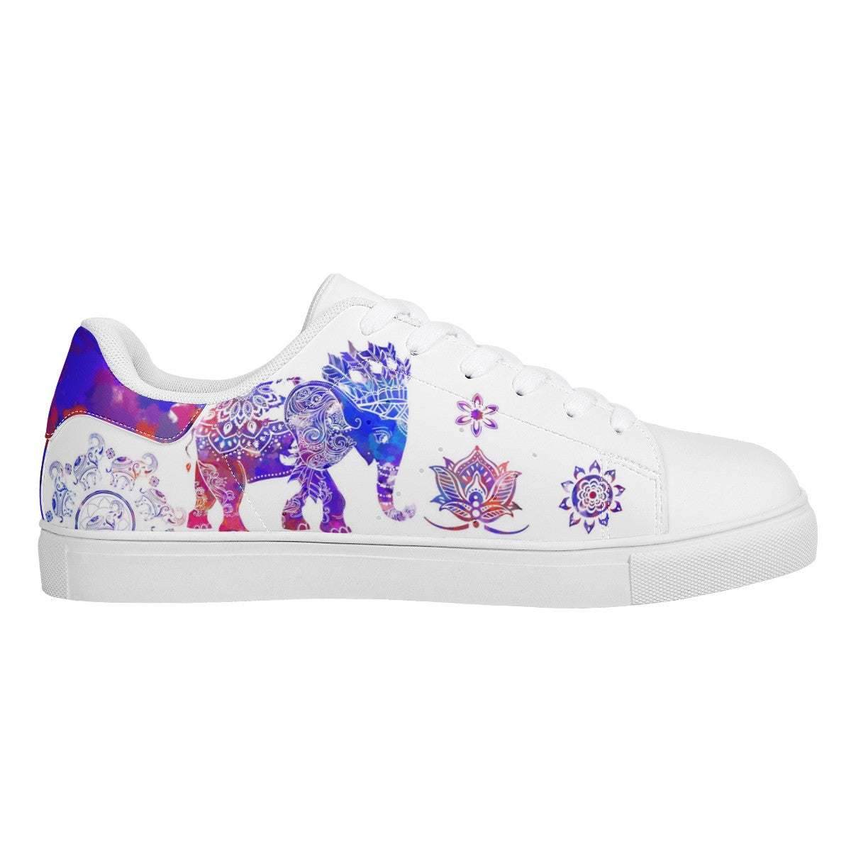 The Elephant Totem  Low Top Leather Shoes