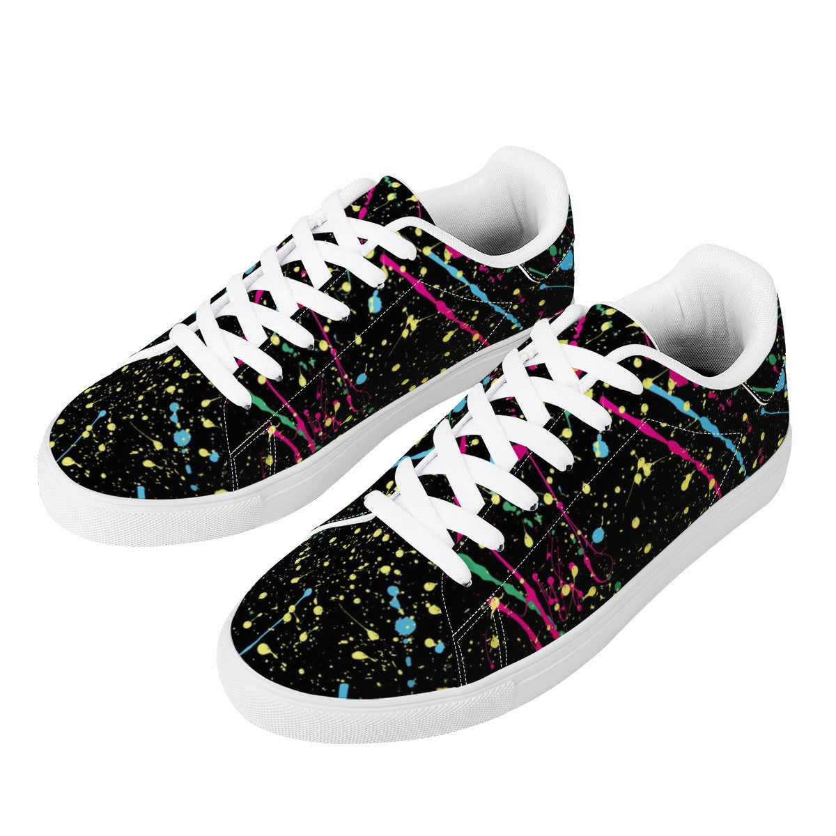 Splatter Low Top Leather Shoes