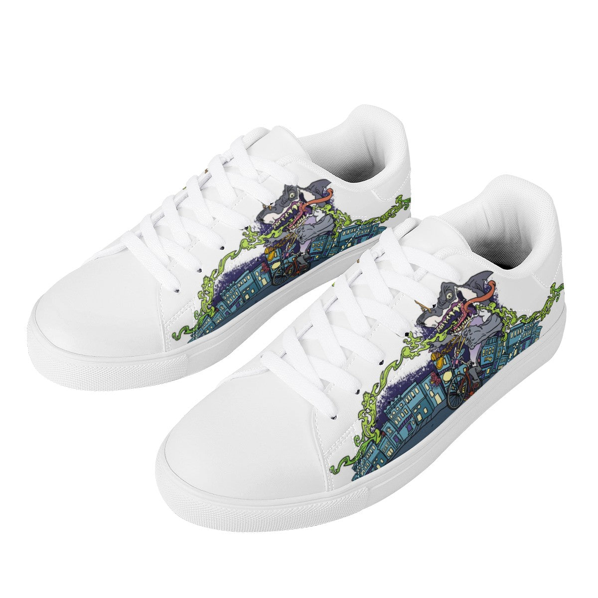 Shark Low Top Leather Shoes