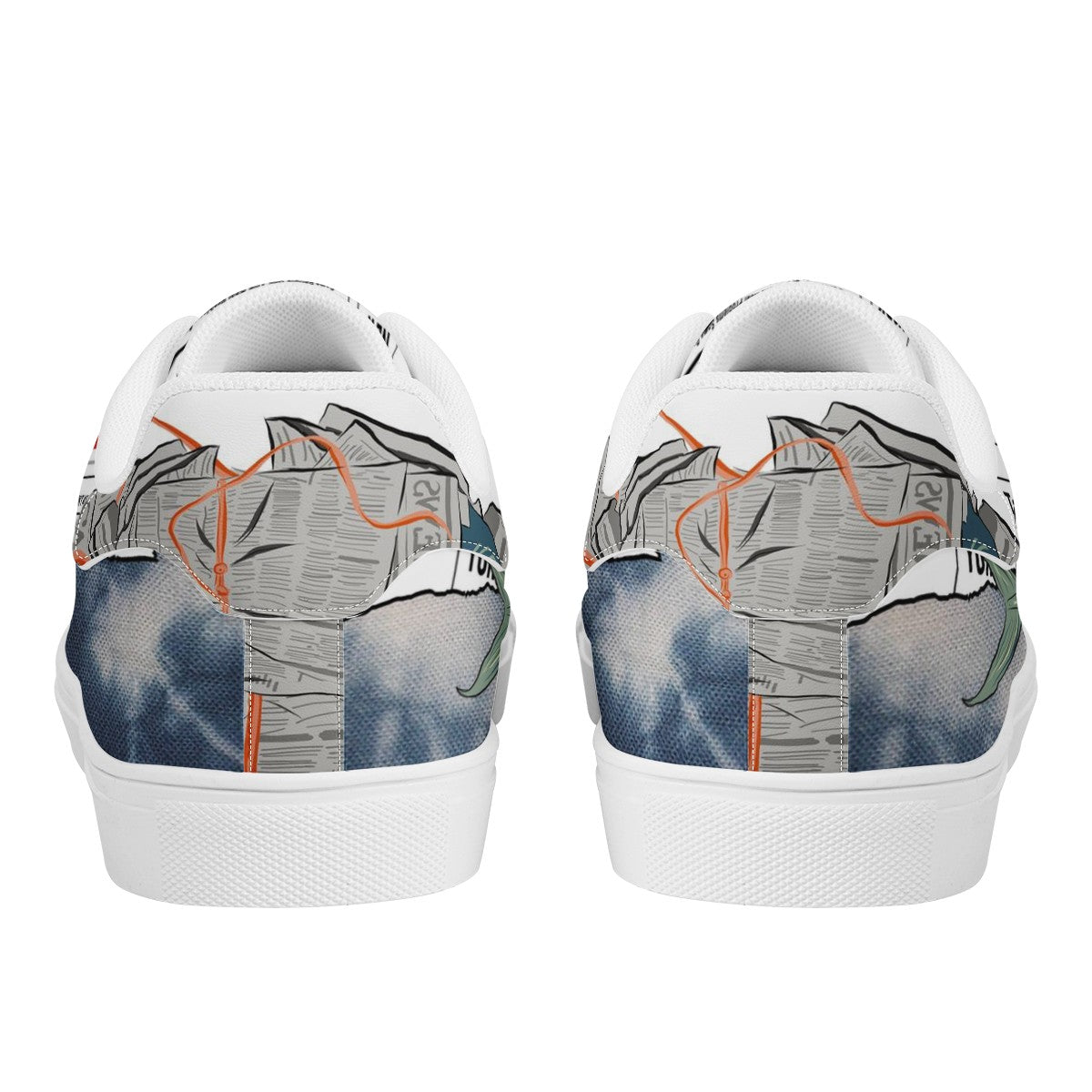 Fish Low Top Leather Shoes