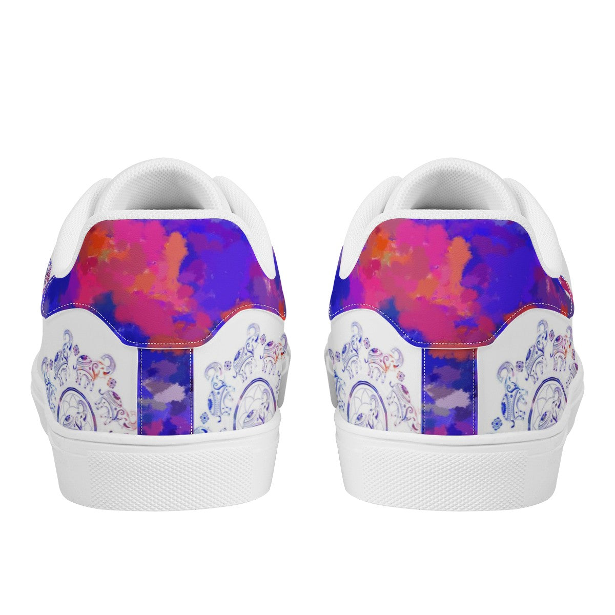 The Elephant Totem  Low Top Leather Shoes