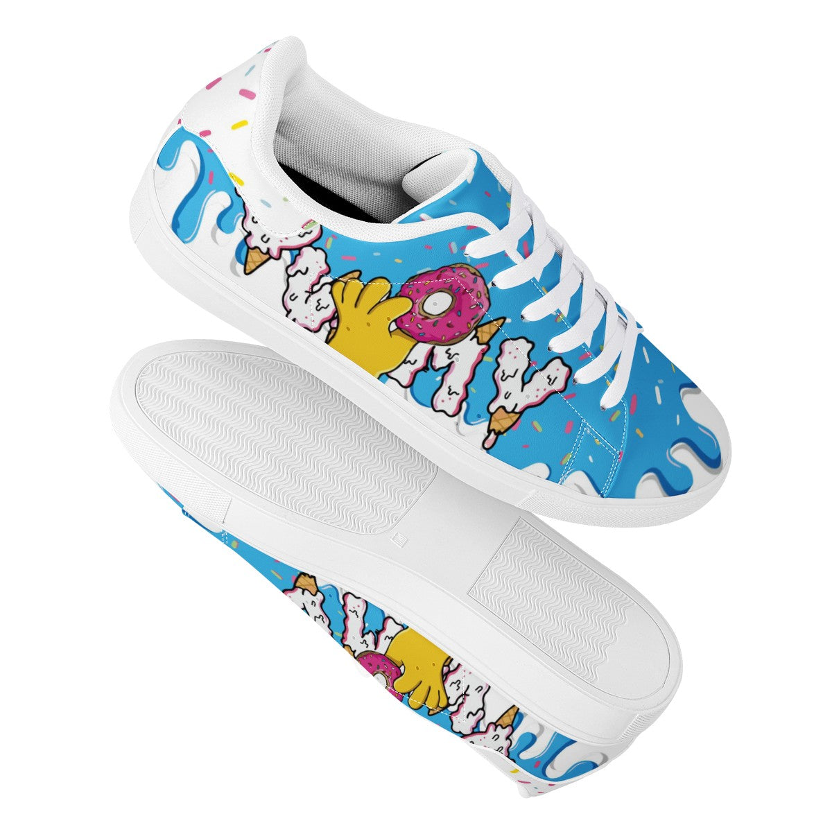 Drip Low Top Leather Shoes