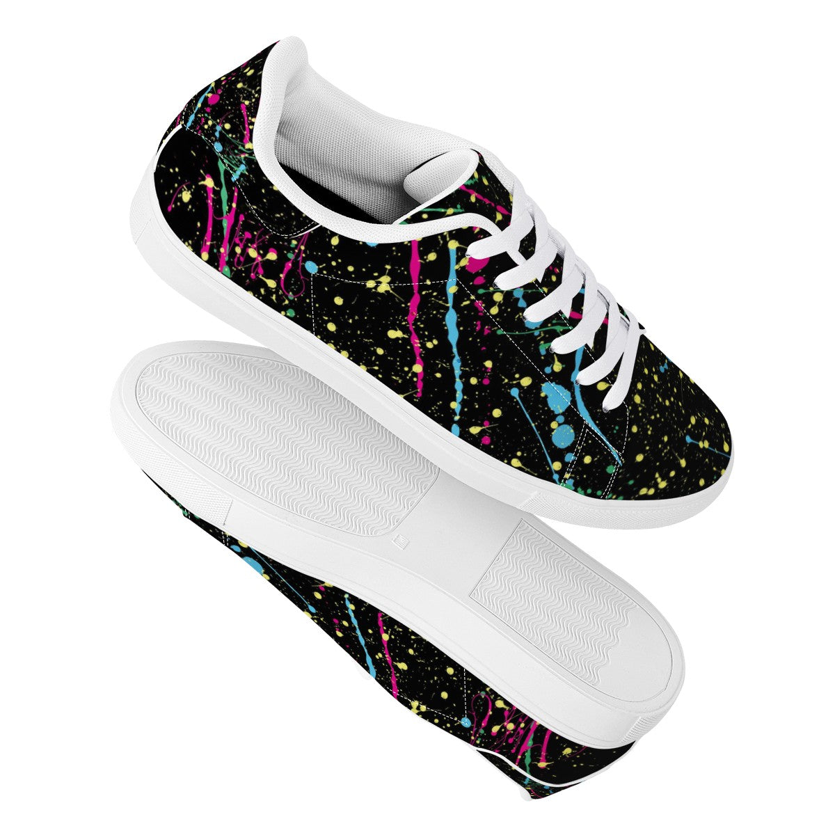 Splatter Low Top Leather Shoes