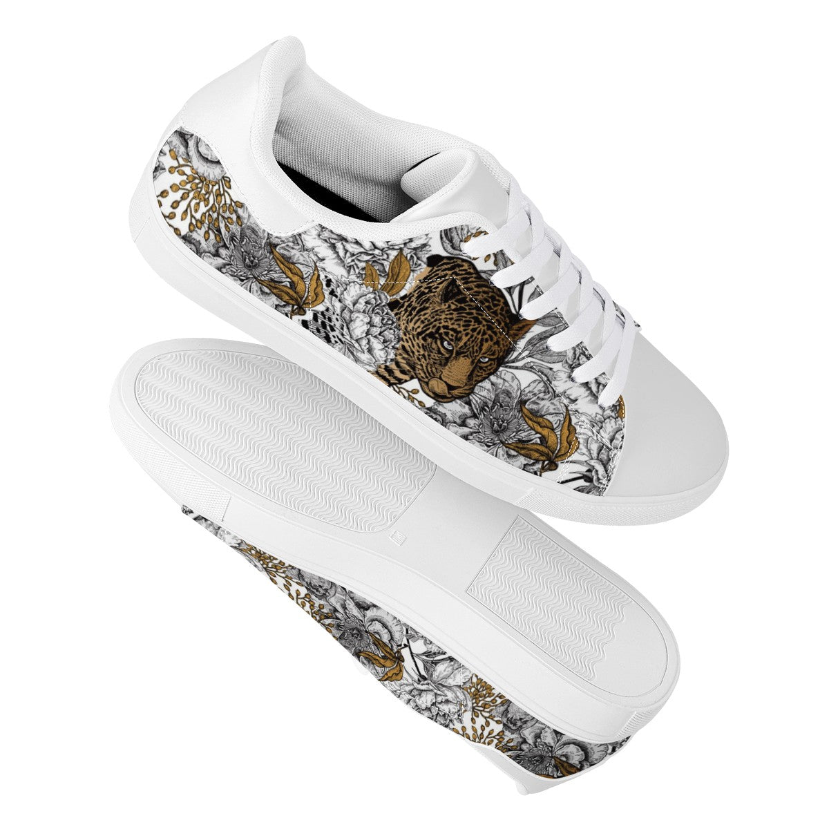 Cheetah Low Top Leather Shoes