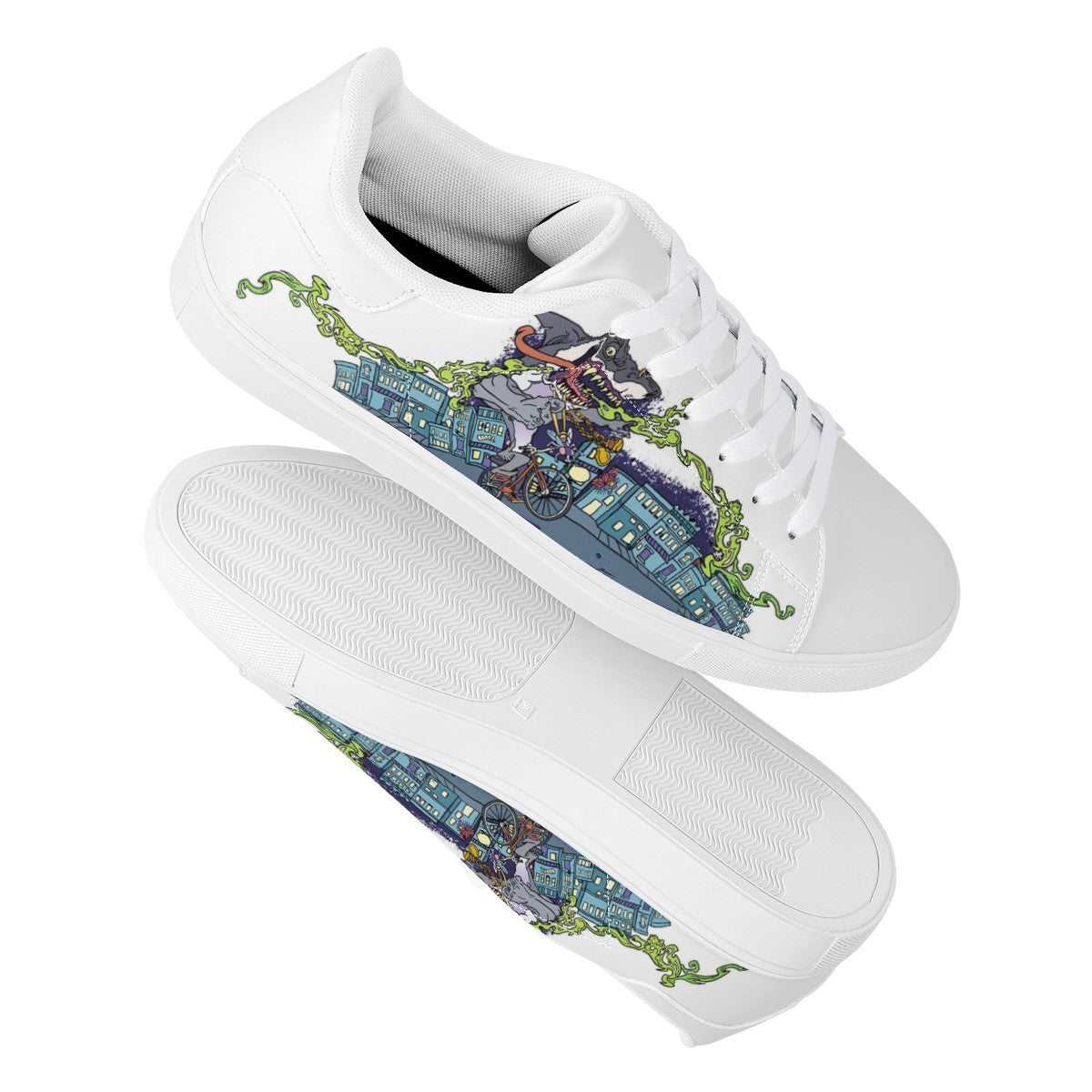 Shark Low Top Leather Shoes