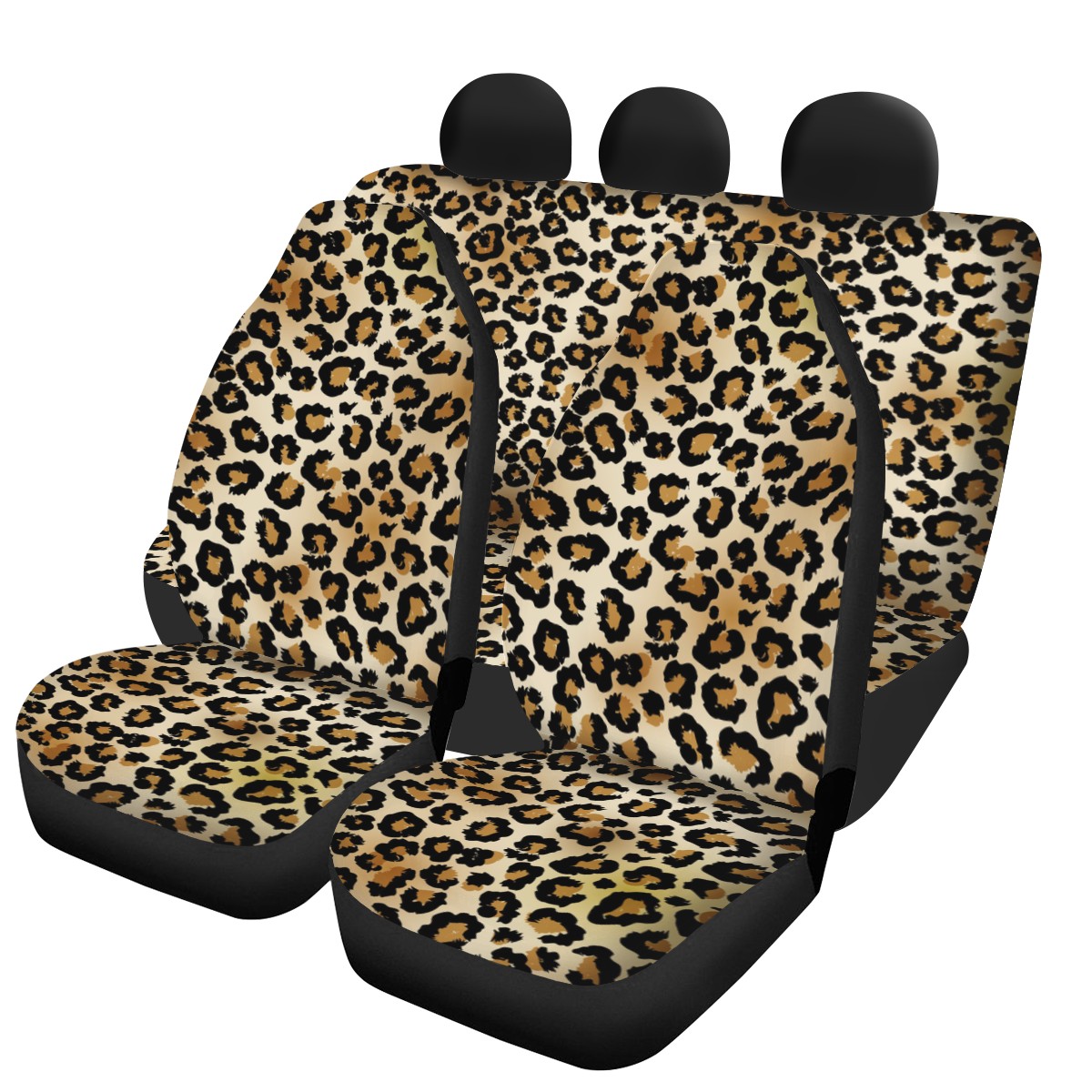 Leopard Custom 4Pcs Car Seat Covers