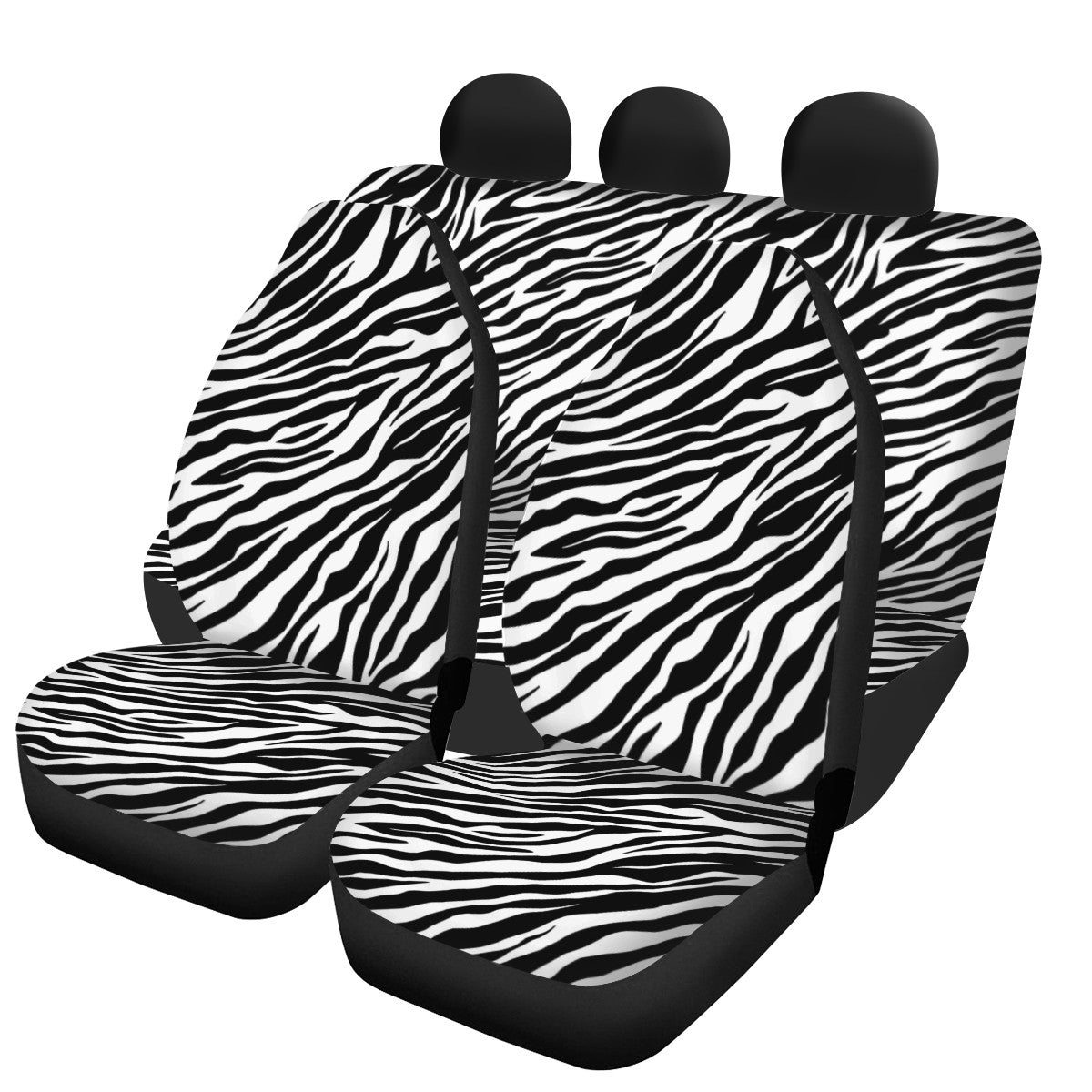 Zebra Custom 4Pcs Car Seat Covers