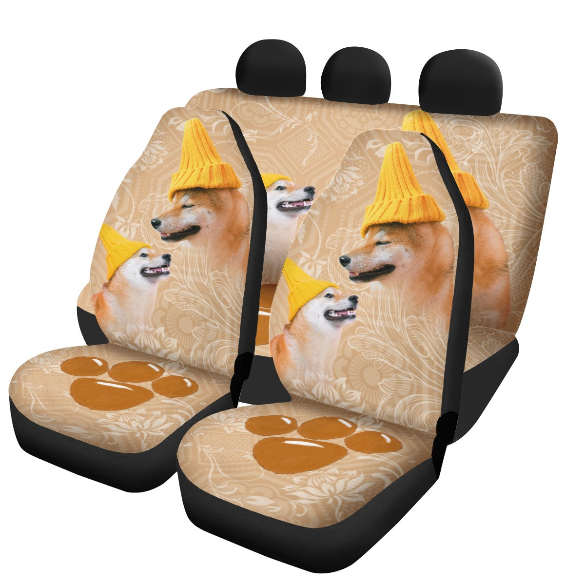 Dog Custom 4Pcs Car Seat Covers