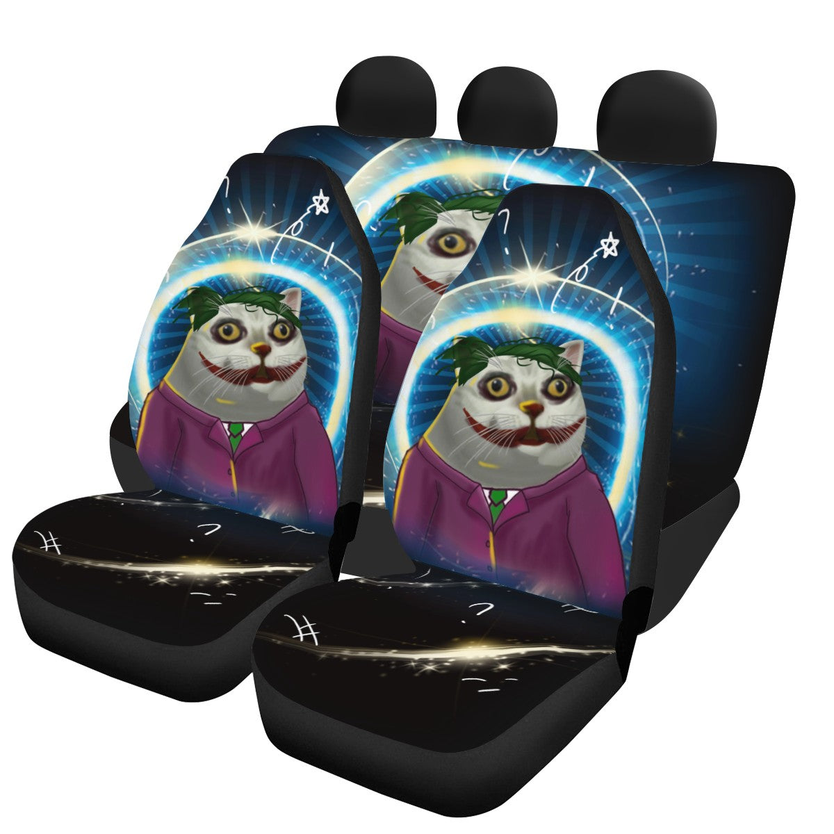 Cat Custom 4Pcs Car Seat Covers