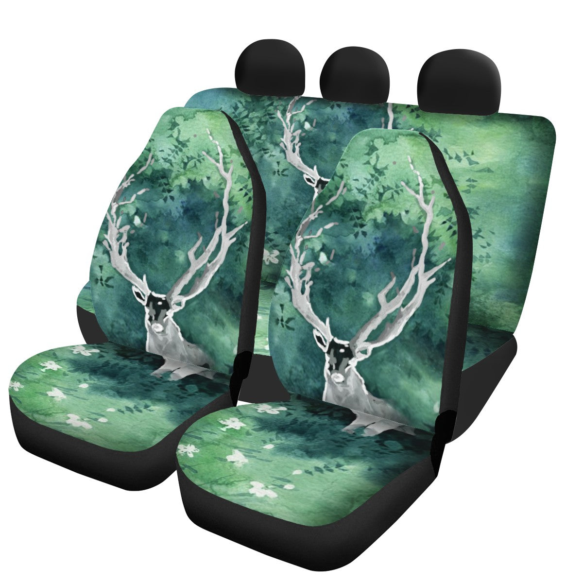 Deer Custom 4Pcs Car Seat Covers