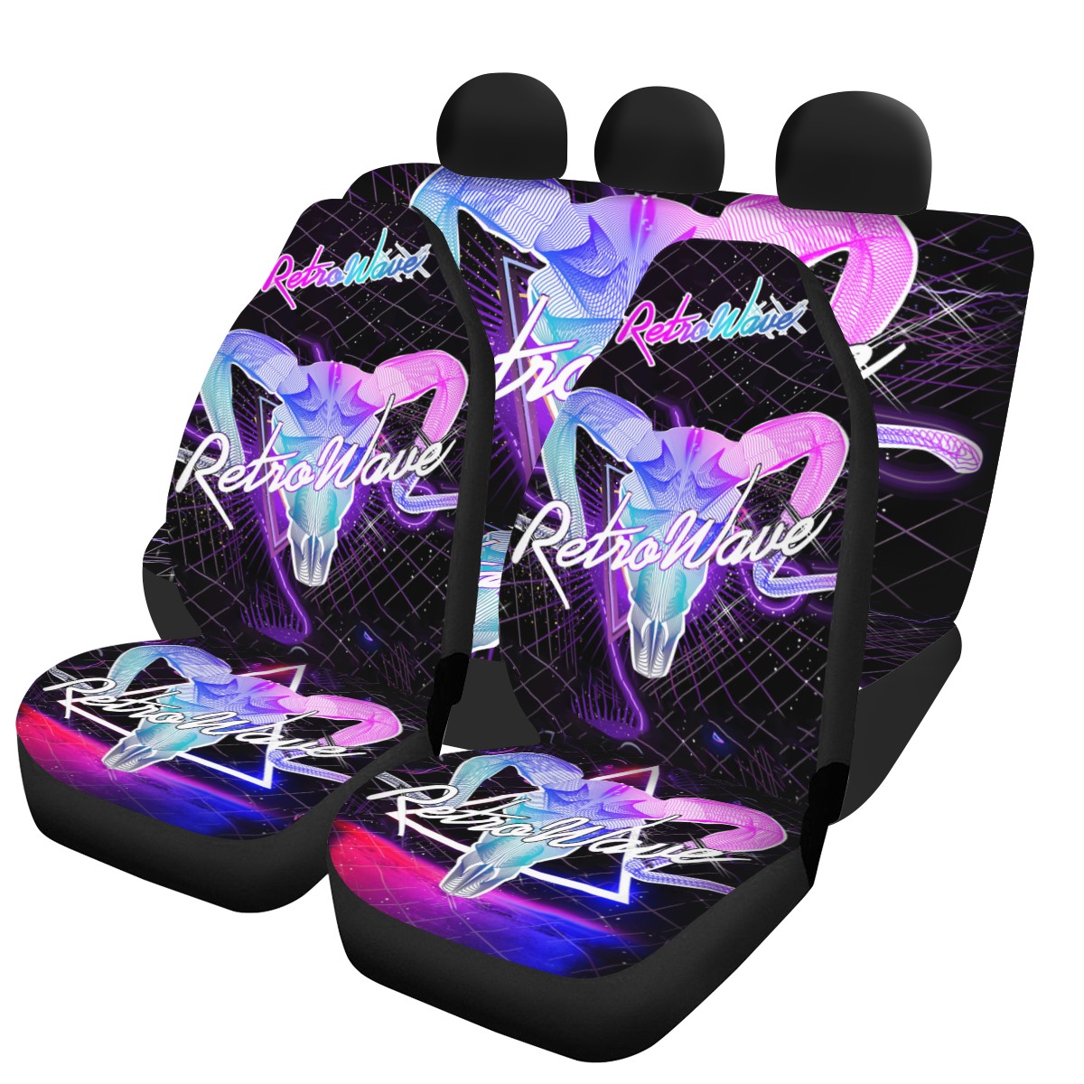 Goat Custom 4Pcs Car Seat Covers