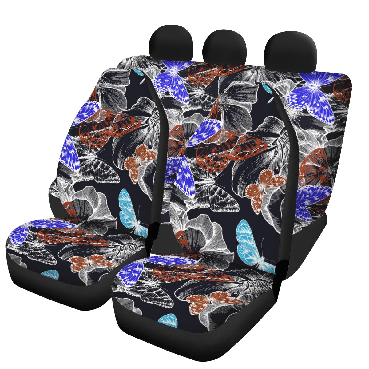 Butterfly Custom 4Pcs Car Seat Covers