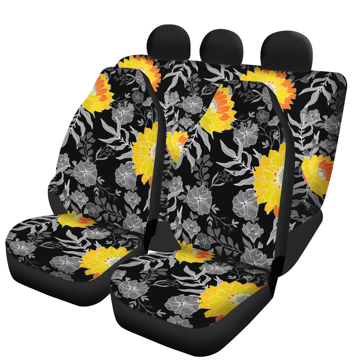 Sunflower Custom 4Pcs Car Seat Covers