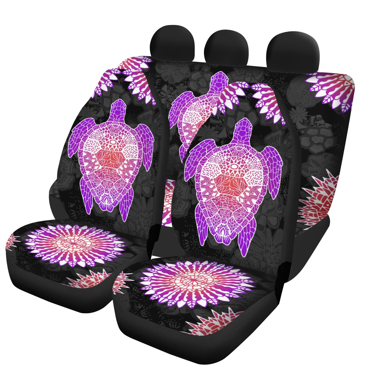 Sea turtle Custom 4Pcs Car Seat Covers