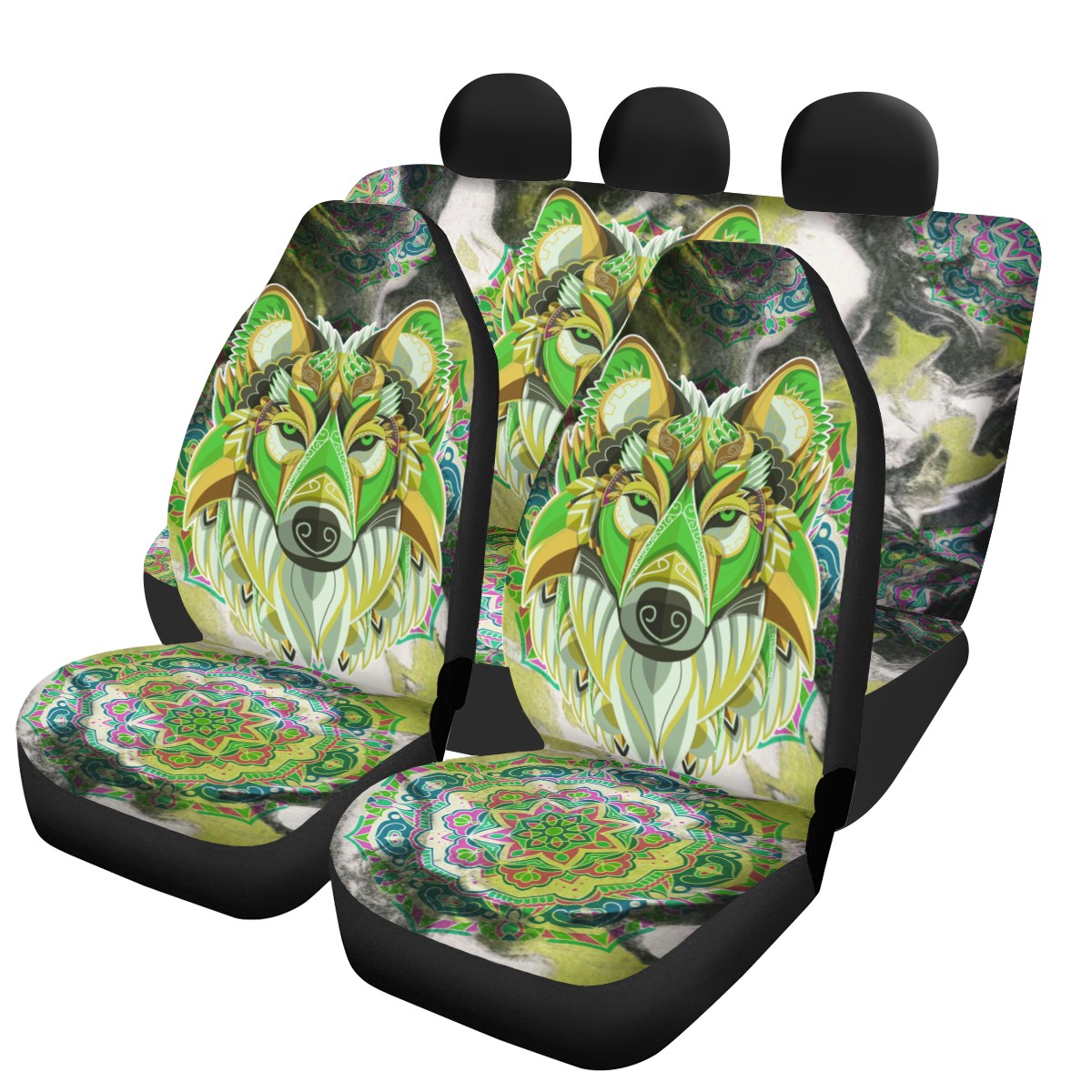 Dog Custom 4Pcs Car Seat Covers