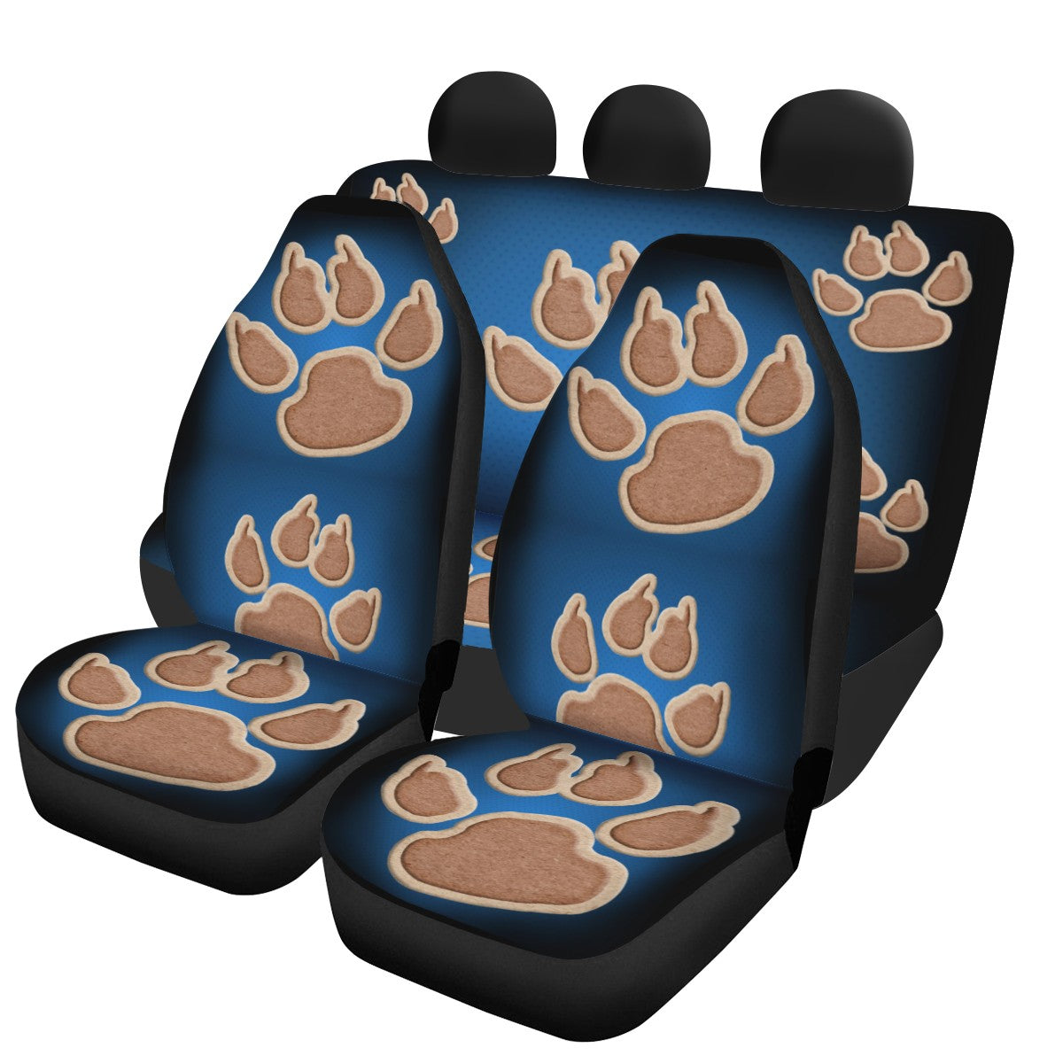Dog Custom 4Pcs Car Seat Covers