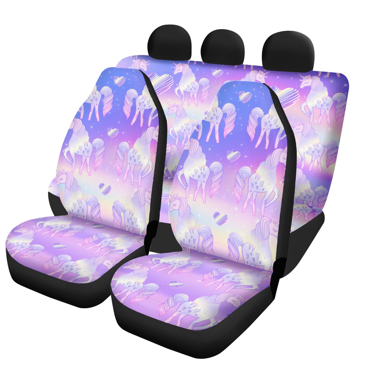 Unicorn Custom 4Pcs Car Seat Covers