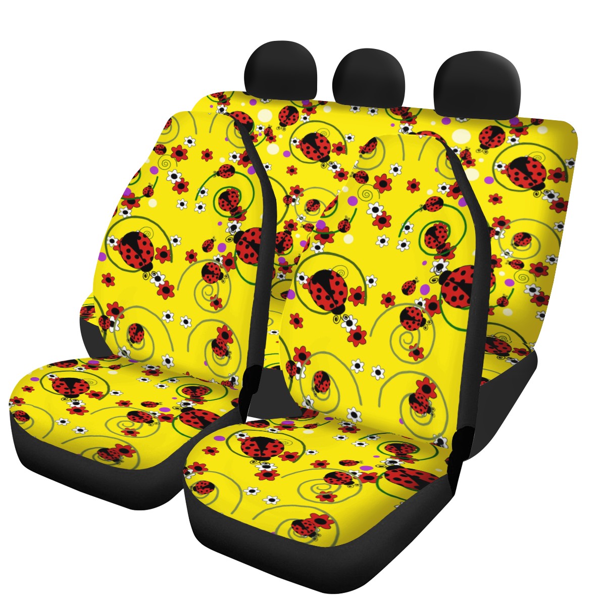 Ladybug Custom 4Pcs Car Seat Covers