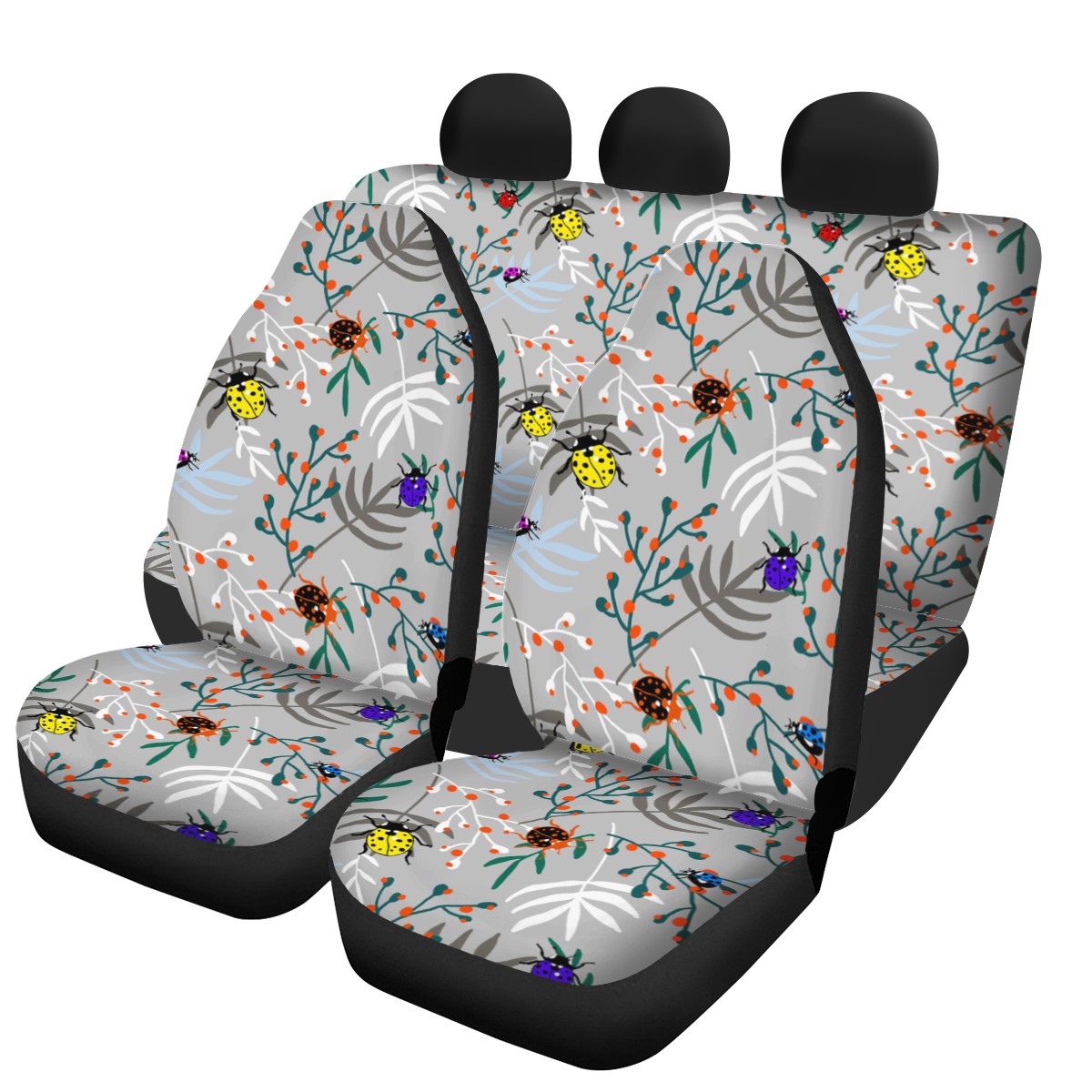 Ladybug Custom 4Pcs Car Seat Covers