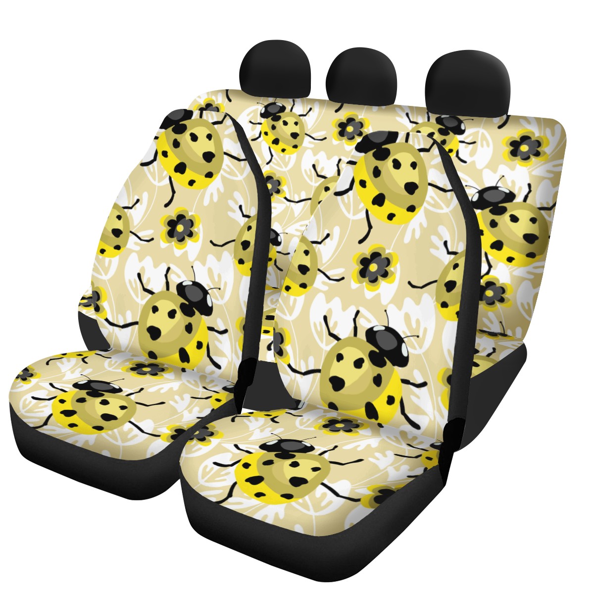 Ladybug Custom 4Pcs Car Seat Covers