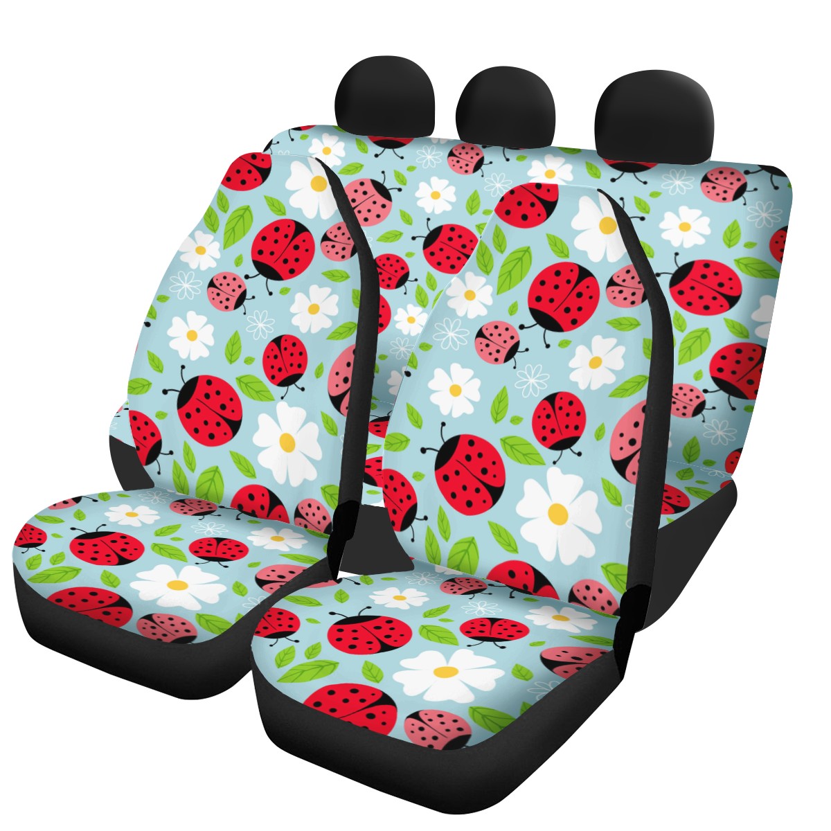 Ladybug Custom 4Pcs Car Seat Covers