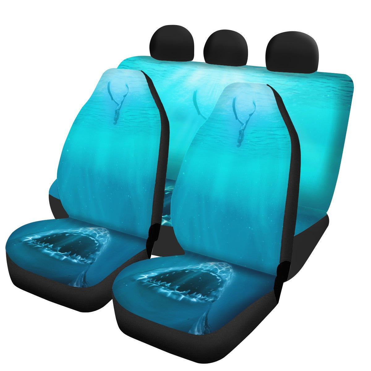 Shark Custom 4Pcs Car Seat Covers
