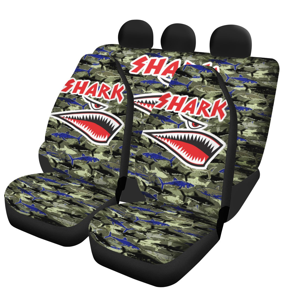 Shark Custom 4Pcs Car Seat Covers