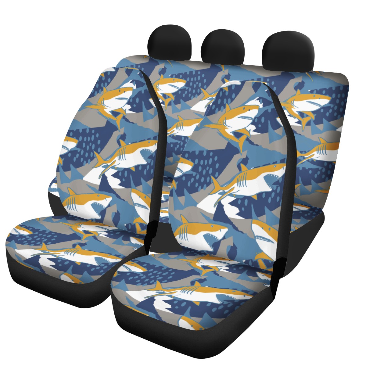 Shark Custom 4Pcs Car Seat Covers