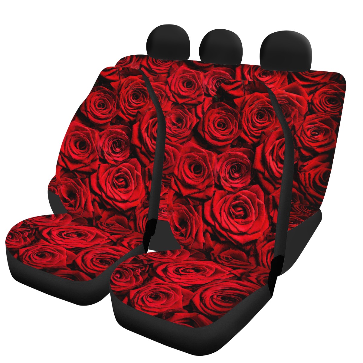 Rose Custom 4Pcs Car Seat Covers