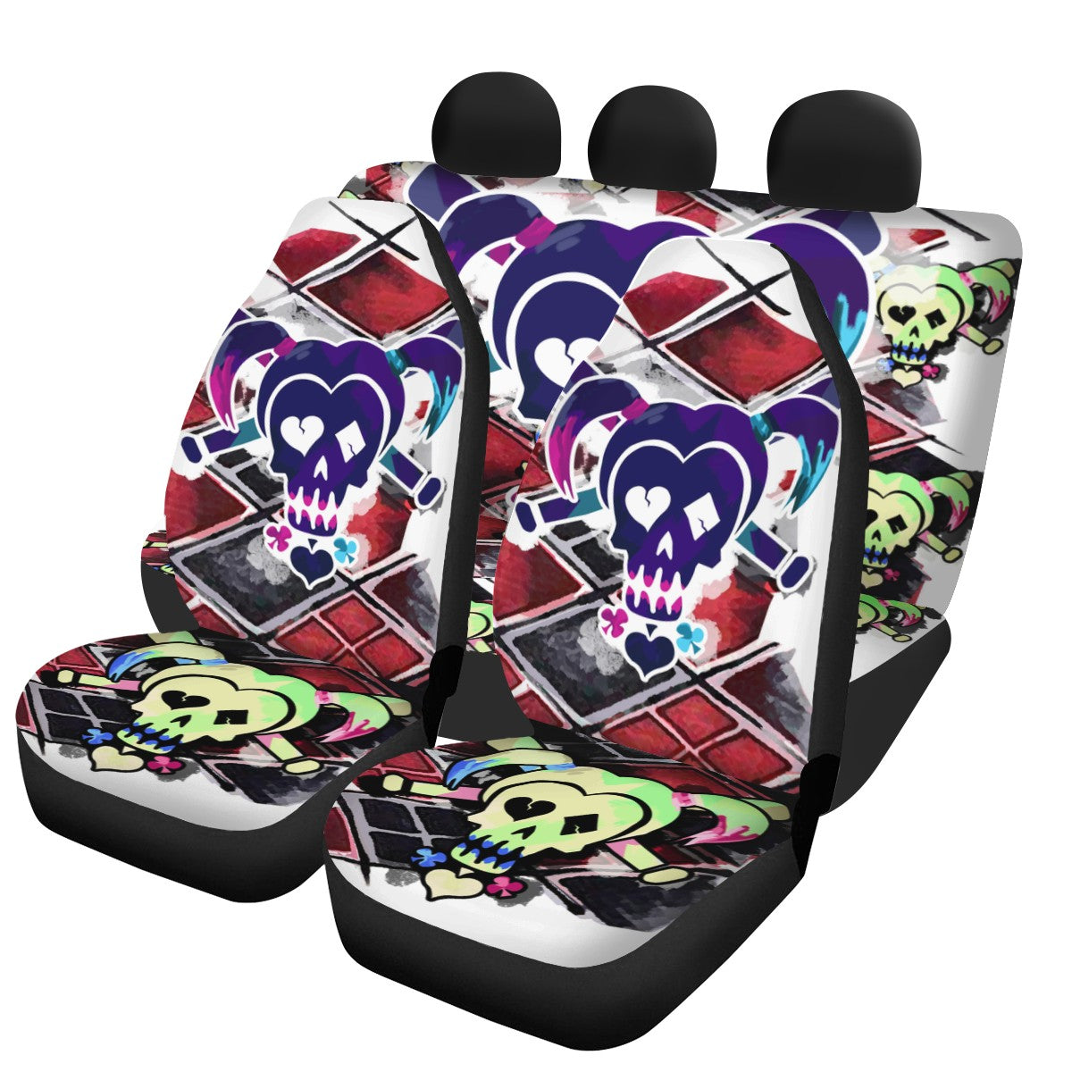 Harley Quinn Custom 4Pcs Car Seat Covers