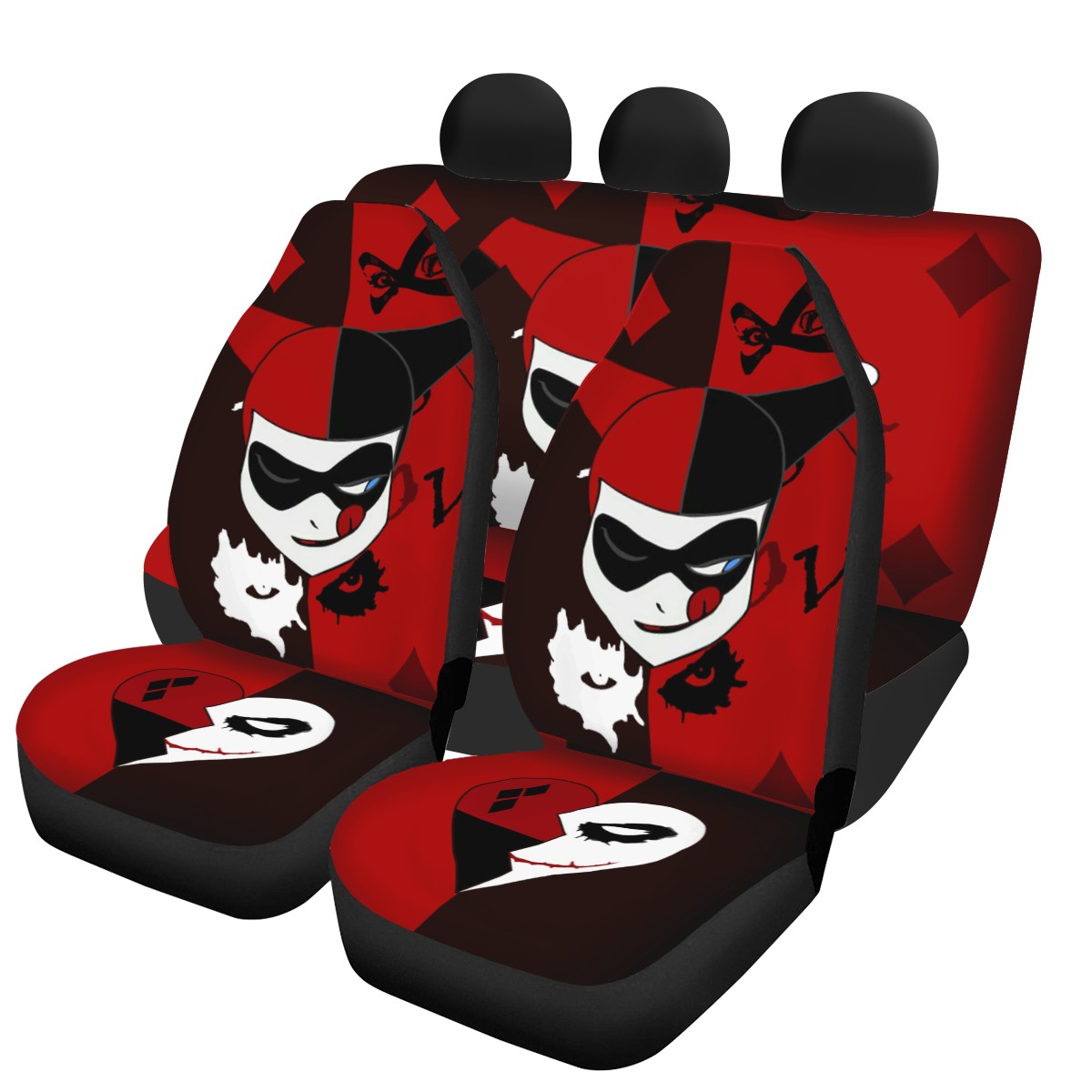 Harley Quinn Custom 4Pcs Car Seat Covers